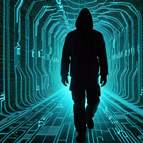 "A visually striking and metaphorical representation of the evolving cybersecurity threat landscape. Abstract digital patterns and AI-generated code form a complex, almost predatory network, subtly encompassing a human silhouette engaging with digital devices. Elements like subtle deepfake distortions, elusive phishing hooks, and ransomware lock icons are woven into the digital fabric, highlighting the sophisticated and personal nature of modern attacks. The overall mood is one of subtle unease and vulnerability in a high-tech, intricate digital world. Use a rich, deep color palette with glowing accents, conveying complexity and hidden dangers."